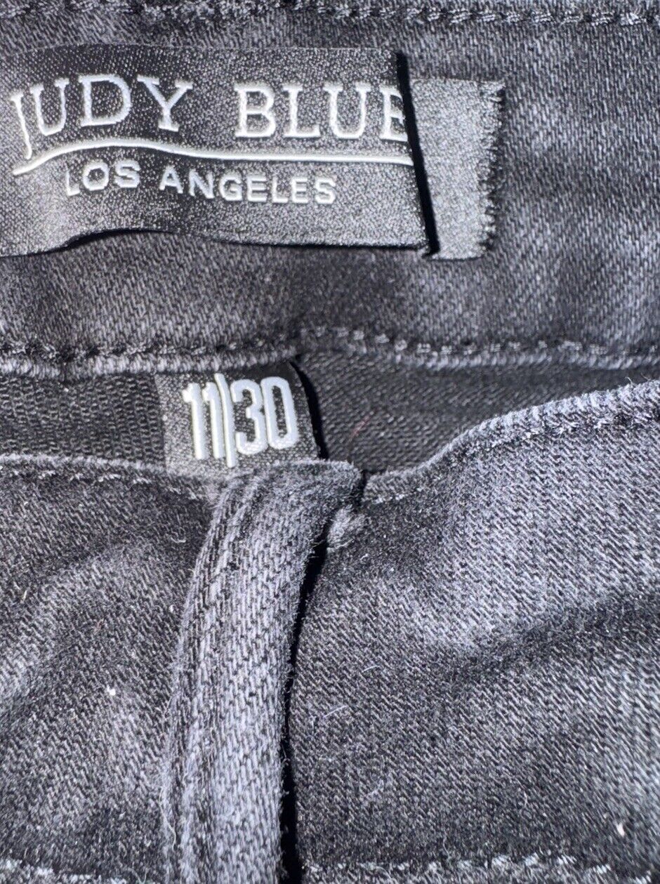 Judy Blue Jeans Womens11/30 Pull On Skinny Fit Stretch Dark Wash Denim