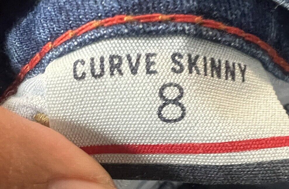 Tommy Hilfiger Sz 8 Curve Straight Blue Denim Jeans