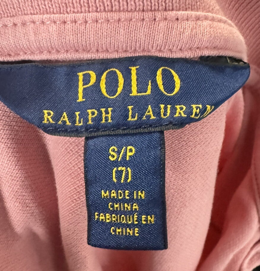 Polo Ralph Lauren Girls Dress Size S/P 7 Short Sleeve Uniform Style