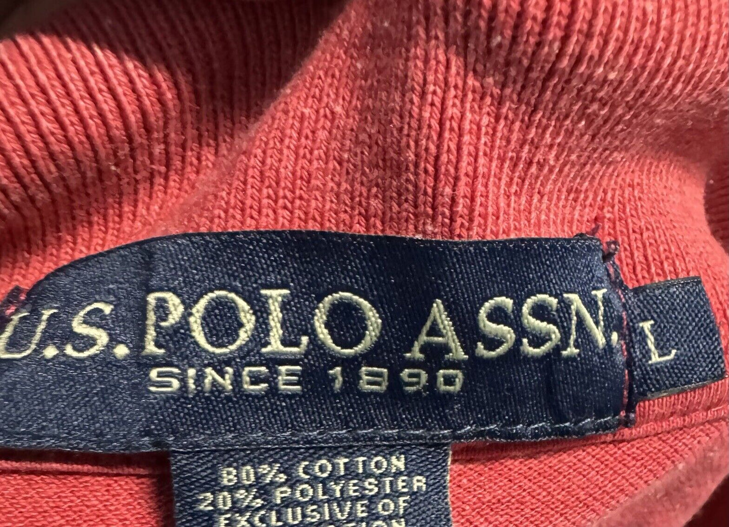 US Polo Association Shirt Mens Large Shirt Short Sleeve Polo