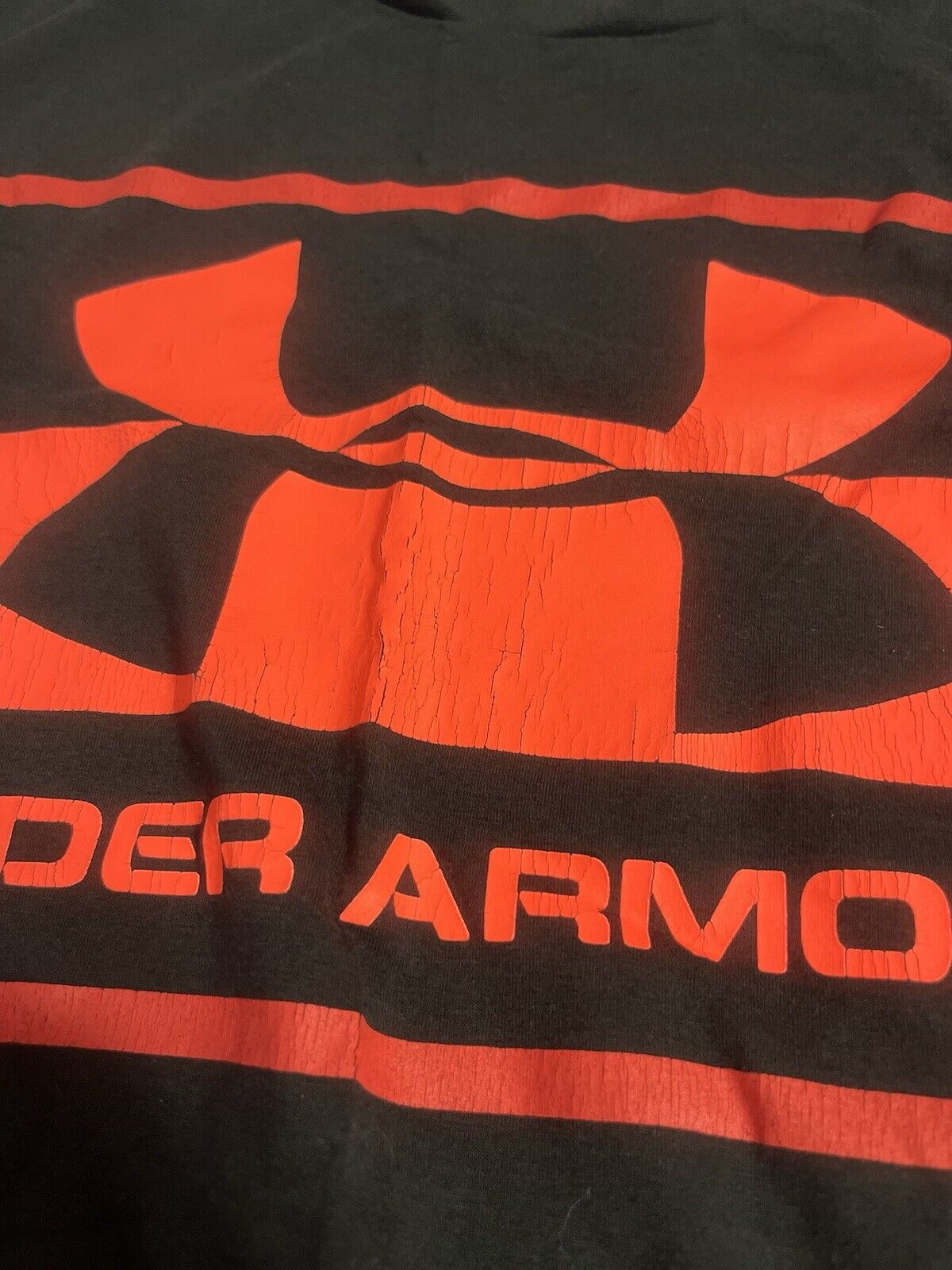 Under Armour Men's Adult Sz L Tee Shirt T Black Loose Heatgear Athletic Casual