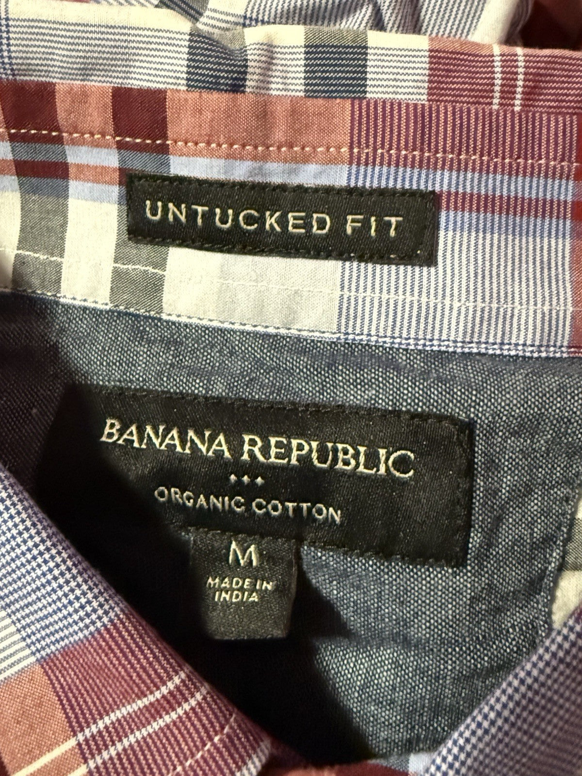 Banana Republic Men Long Sleeve Shirt Untucked Fit M