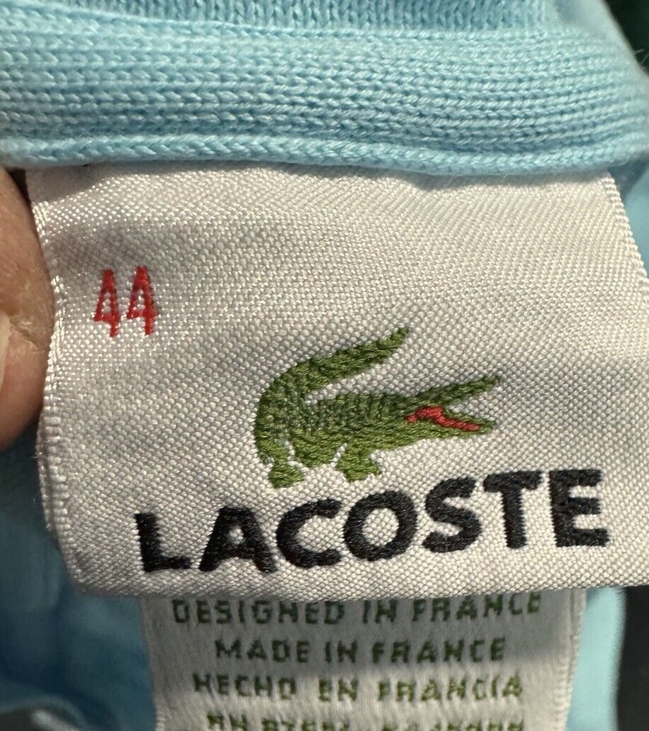 Lacoste Sleeveless Polo Tank Top Pique Cotton Size 44 XL