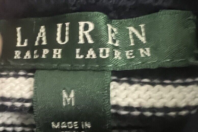 Lauren by RALPH LAUREN Men’s 1/4 Zip Striped Pullover Size Medium