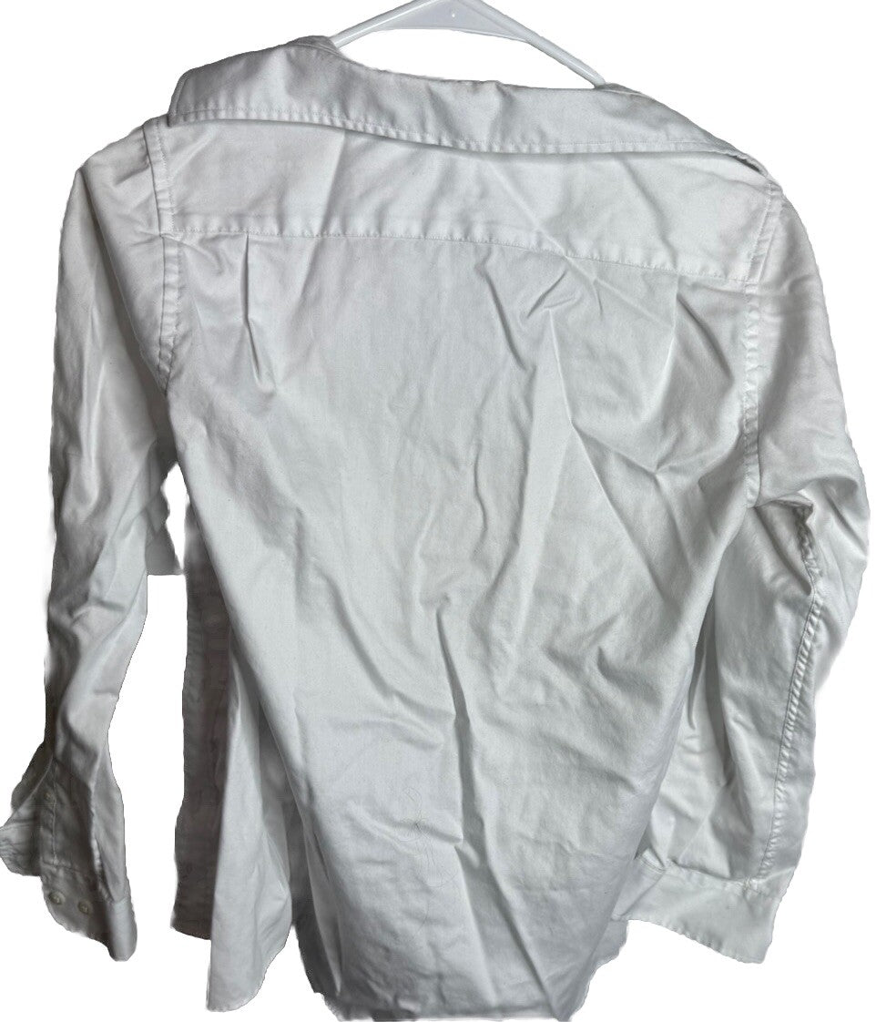 Nordstrom White Button-Up Size 14