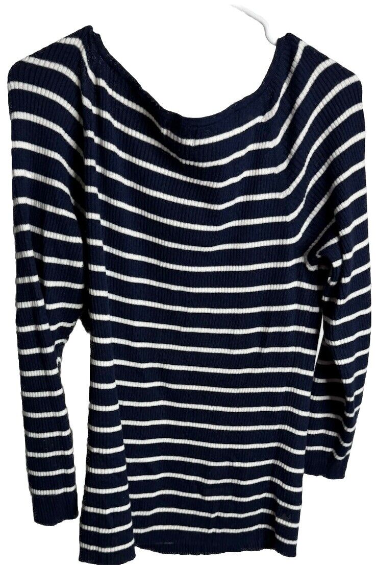 Old Navy Women's Long Sleeve Stripe Casual Shirt Size XL