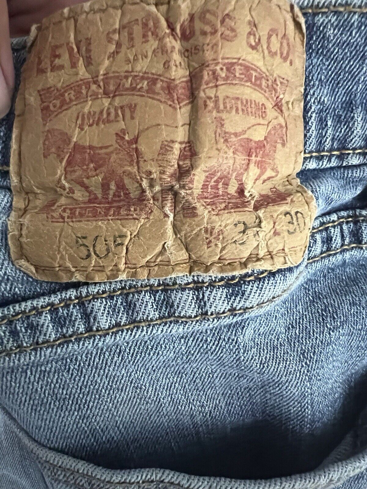 Levi 505 Jeans Men’s 36 x 30/ Wear And Tear/ Good Work Jeans Make Offer