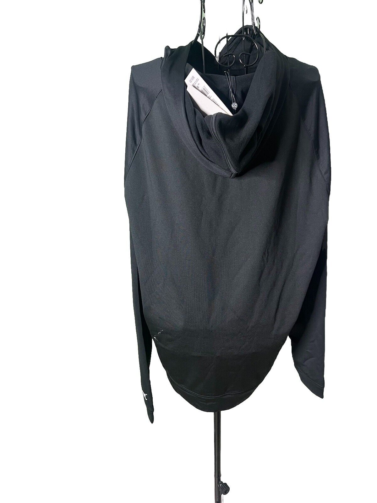 Kenneth Cole Shirt Mens Medium Black Long Sleeve With Hood