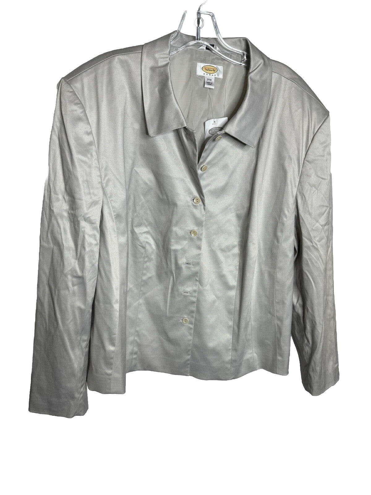 Talbots Women's Button Up Shirt ~ Sz 24W ~ ~ Long Sleeve