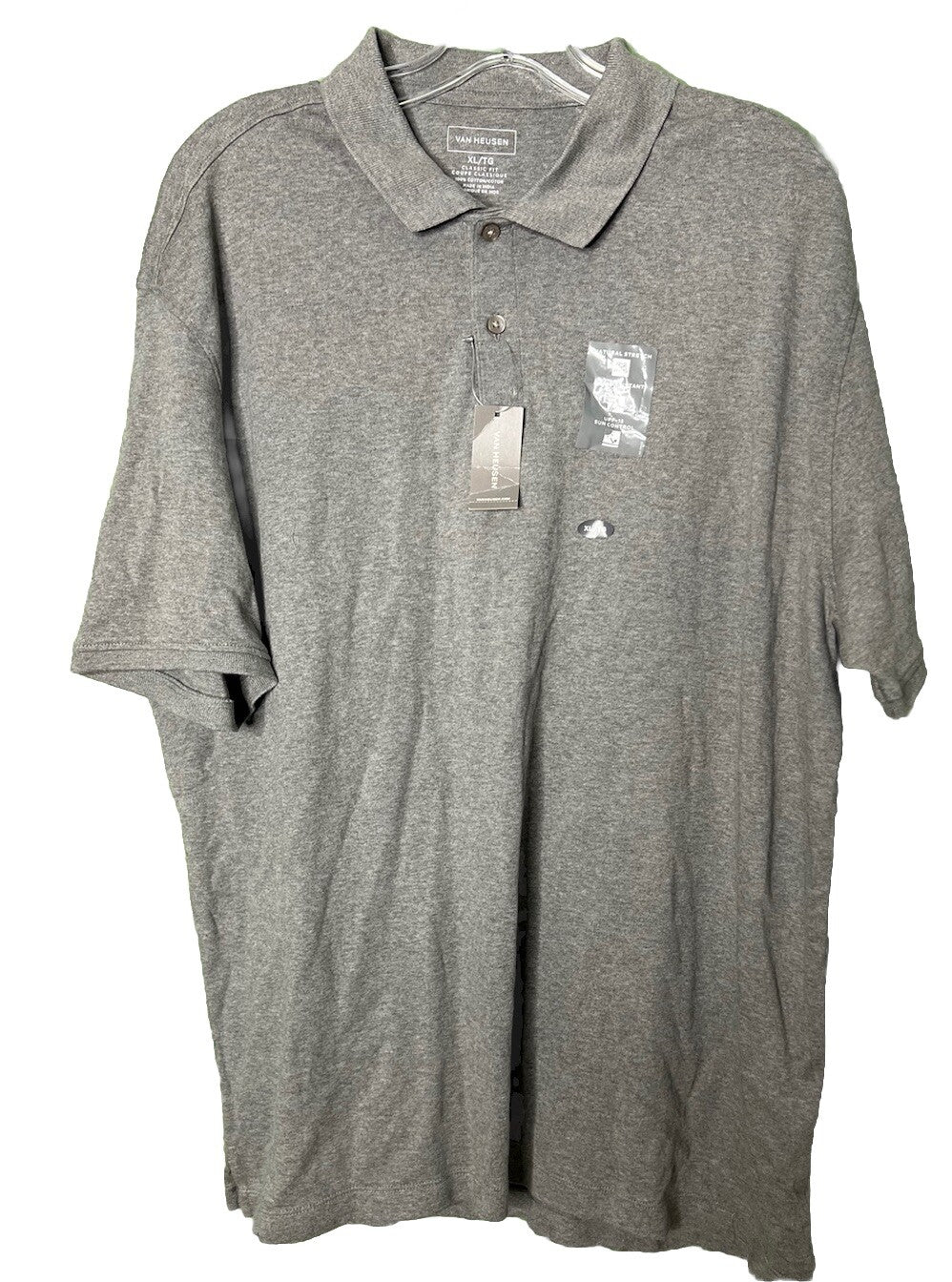 Van Heusen Shirt Mens XL Short Sleeves Polo Classic Fit NWT