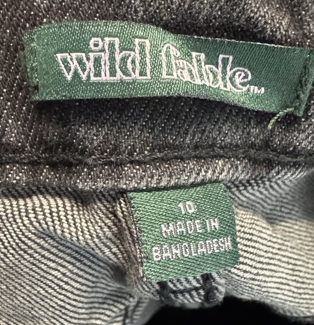 Womens Wild Fable Black High Rise Stretch Denim Skinny Jeans Size 10