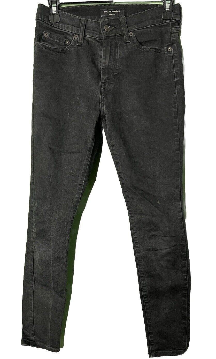 Banana Republic Women's Size 26/2 Skinny Fit Dark Wash Stretch Denim Jeans