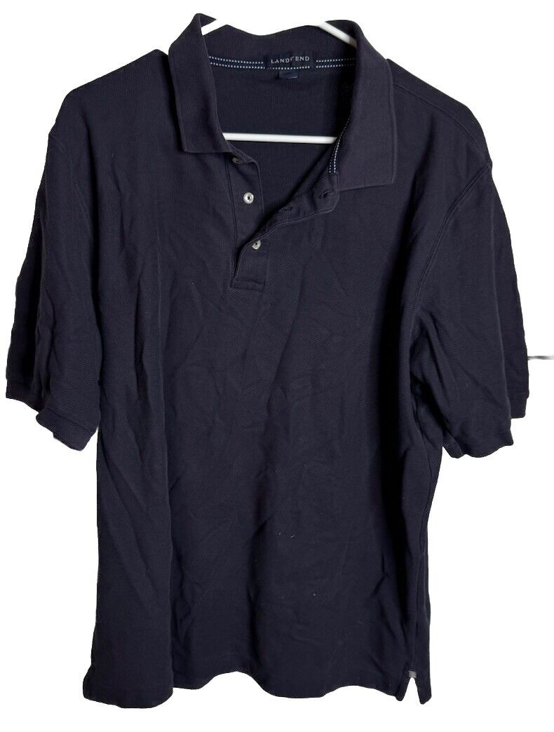 Lands' End Men's Polo Shirt Size XL Traditional Short Sleeve