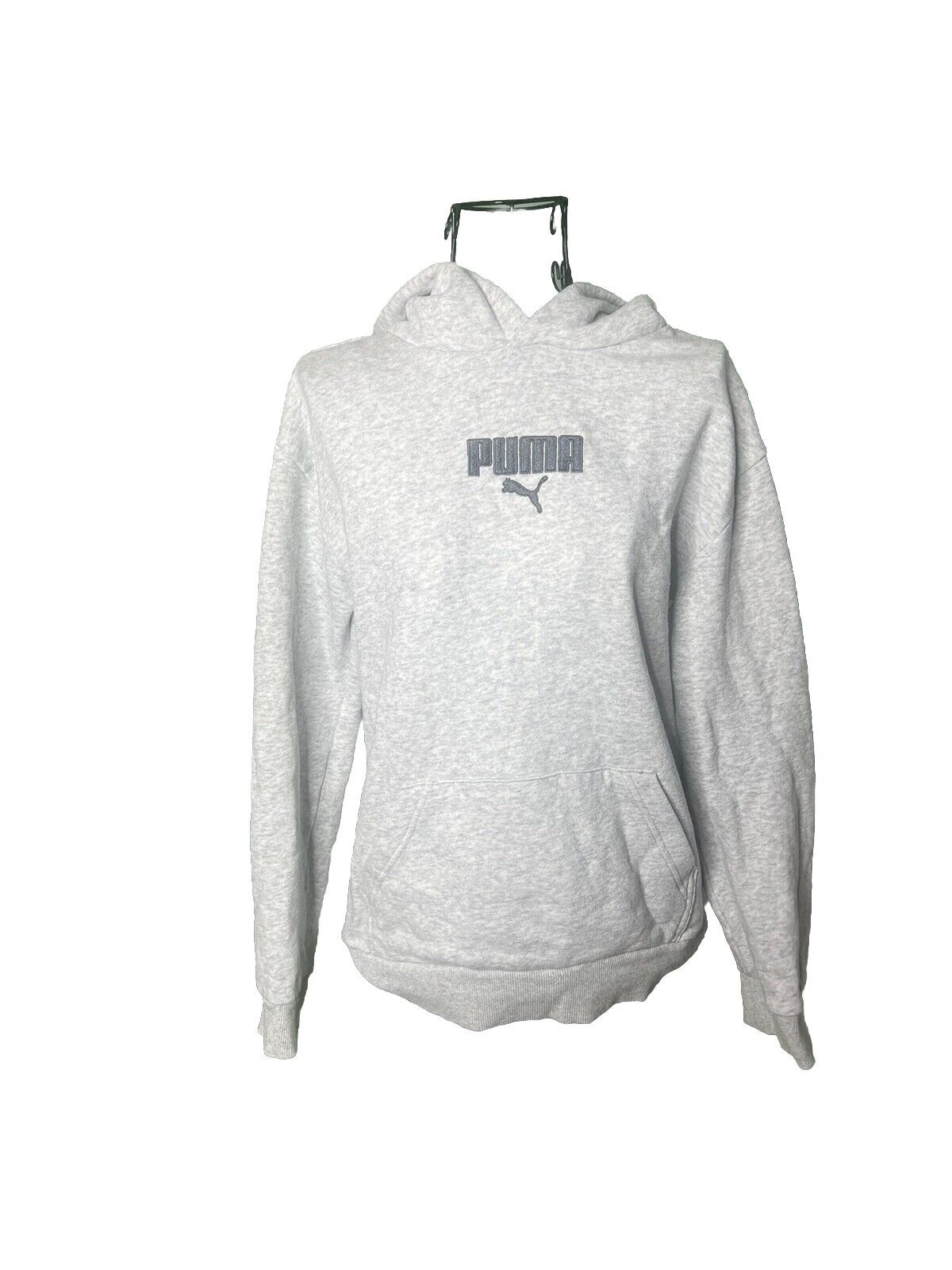 Puma Boys Large Pullover Hoodie Sweatshirt Kids Youth 14/16 Grey
