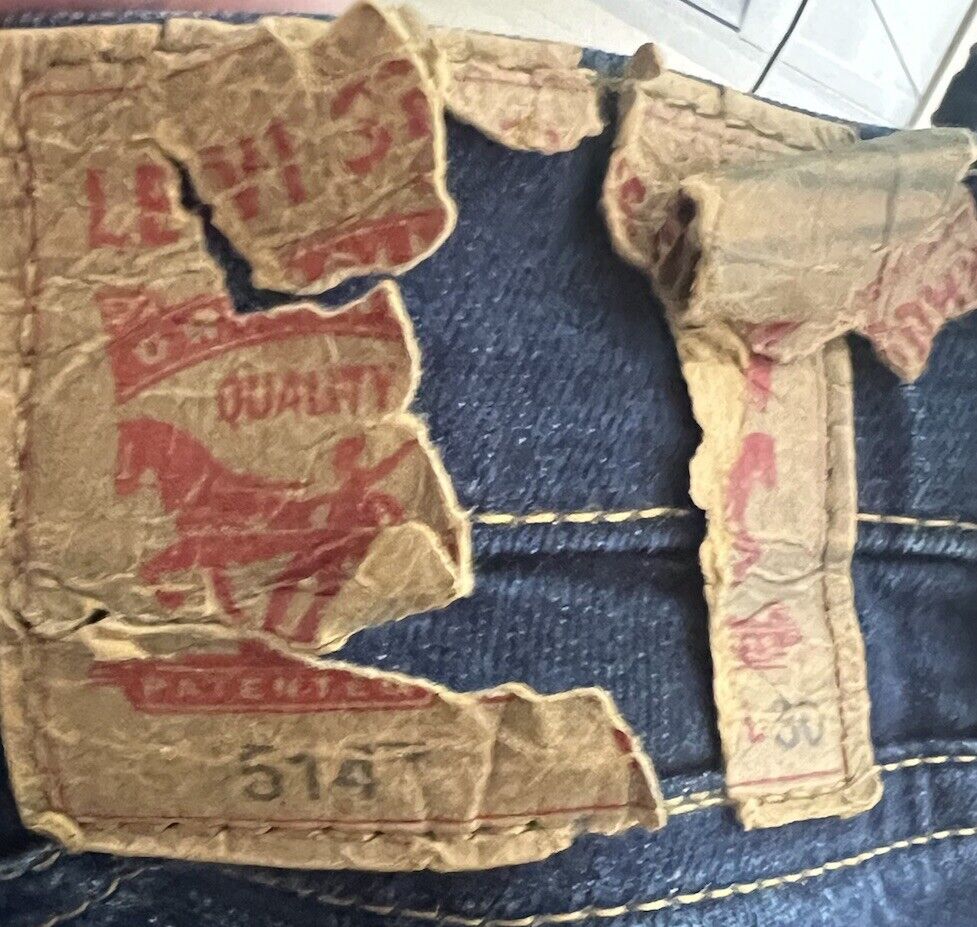 Levi’s Men’s 514 Straight Leg Bootcut Denim Blue Jeans Size 31x30