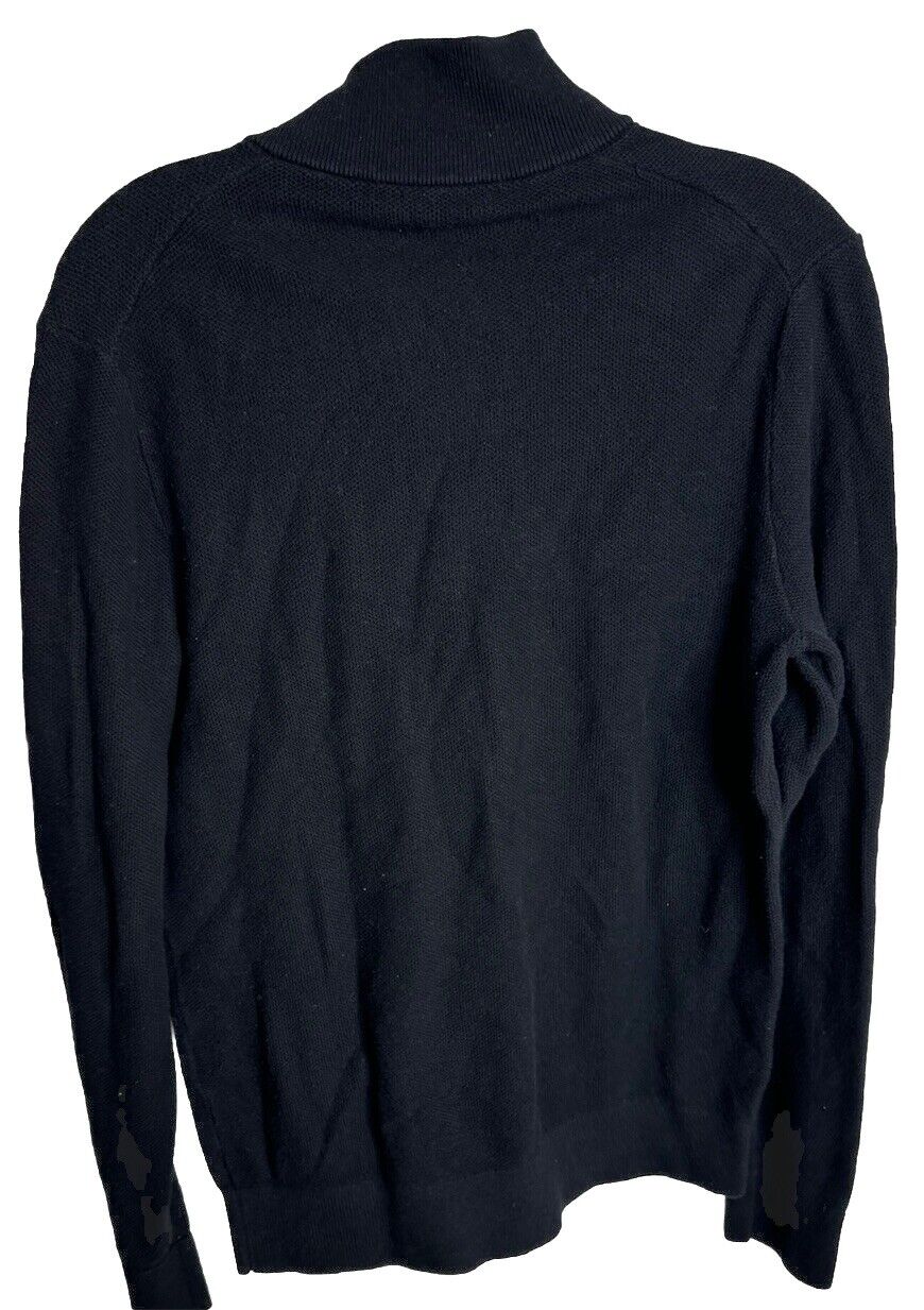 Michael Kors Mens Cotton Blend Knit 1/4 Zip Pullover Sweater Size M