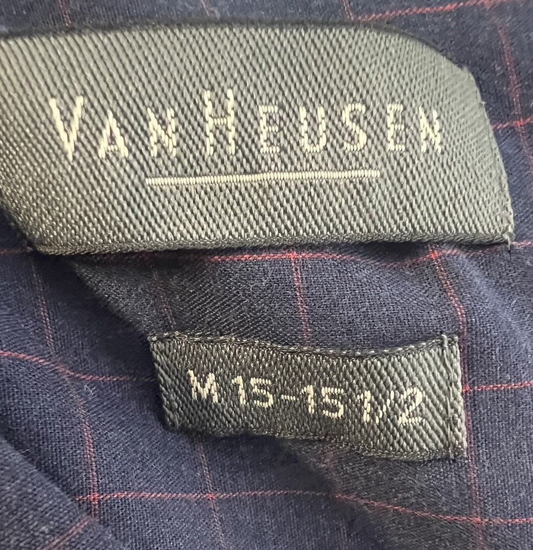 Van Heusen Shirt Short Sleeve Button Down, 15 15.5