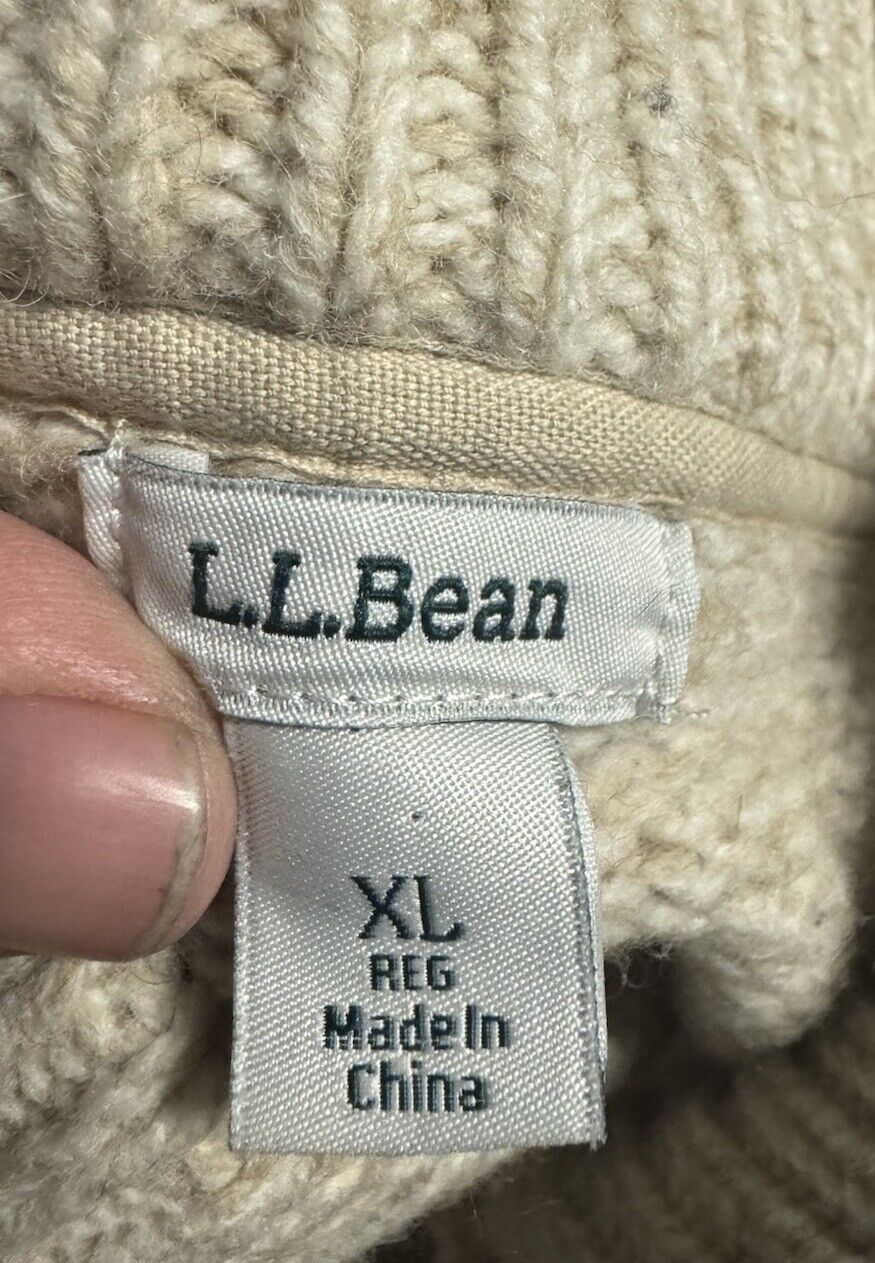 L.L. Bean Sweater jacket Men Size XL