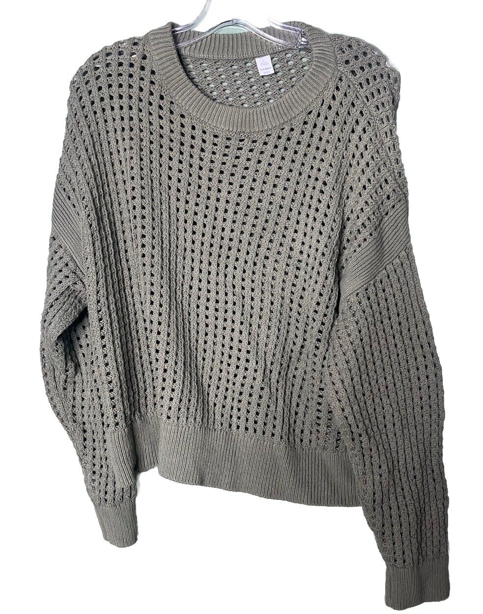 Old Navy Women's Knit Sweater Size Large Basic Solid Casual Crew