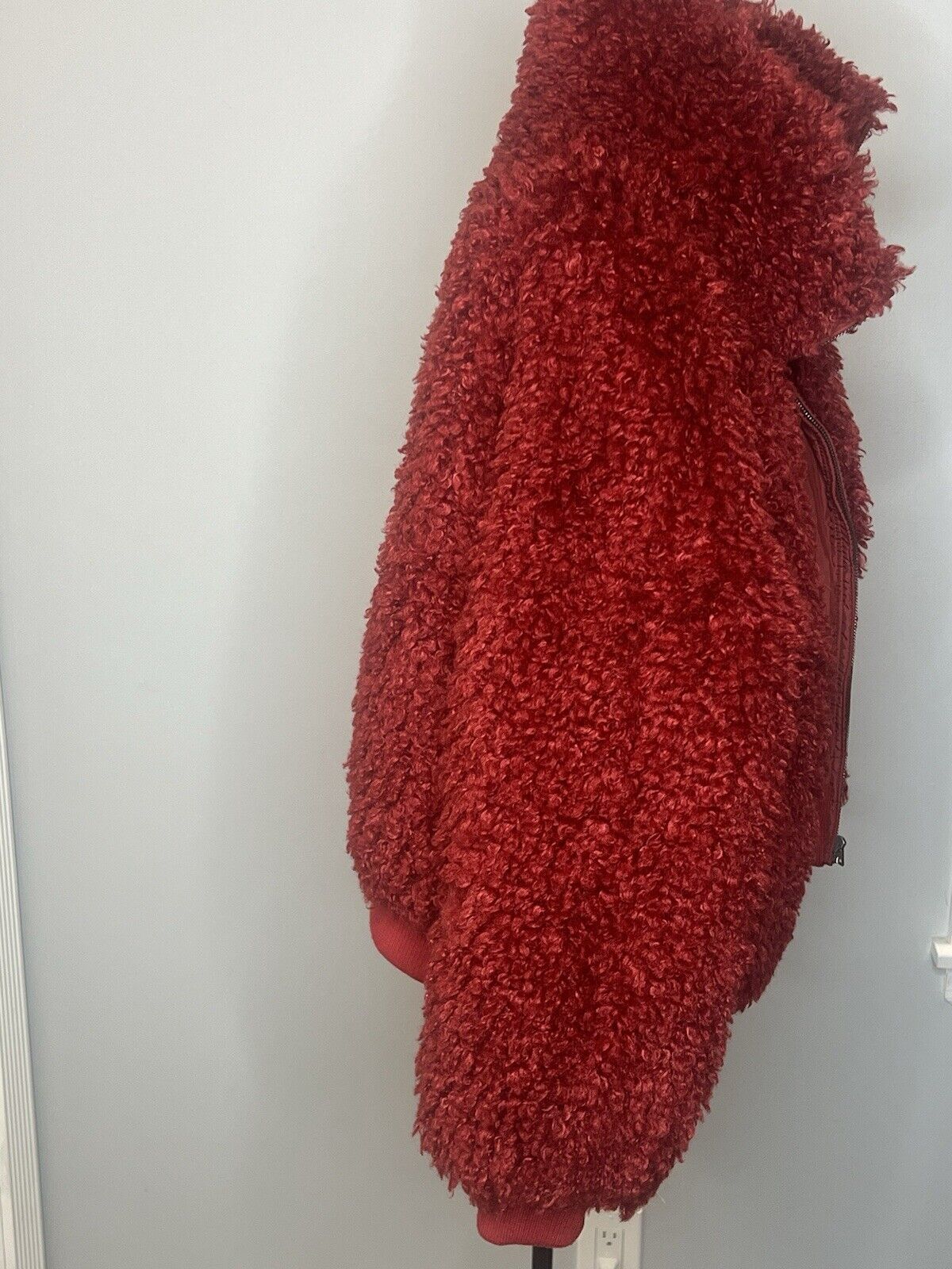 American Eagle Coat Womens Medium Red Full Zip Jacket