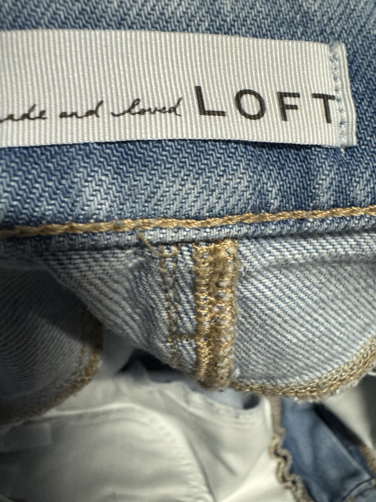 Ann Taylor Loft Womens Size 29 / 8 Modern Straight Pockets Denim Blue Jeans