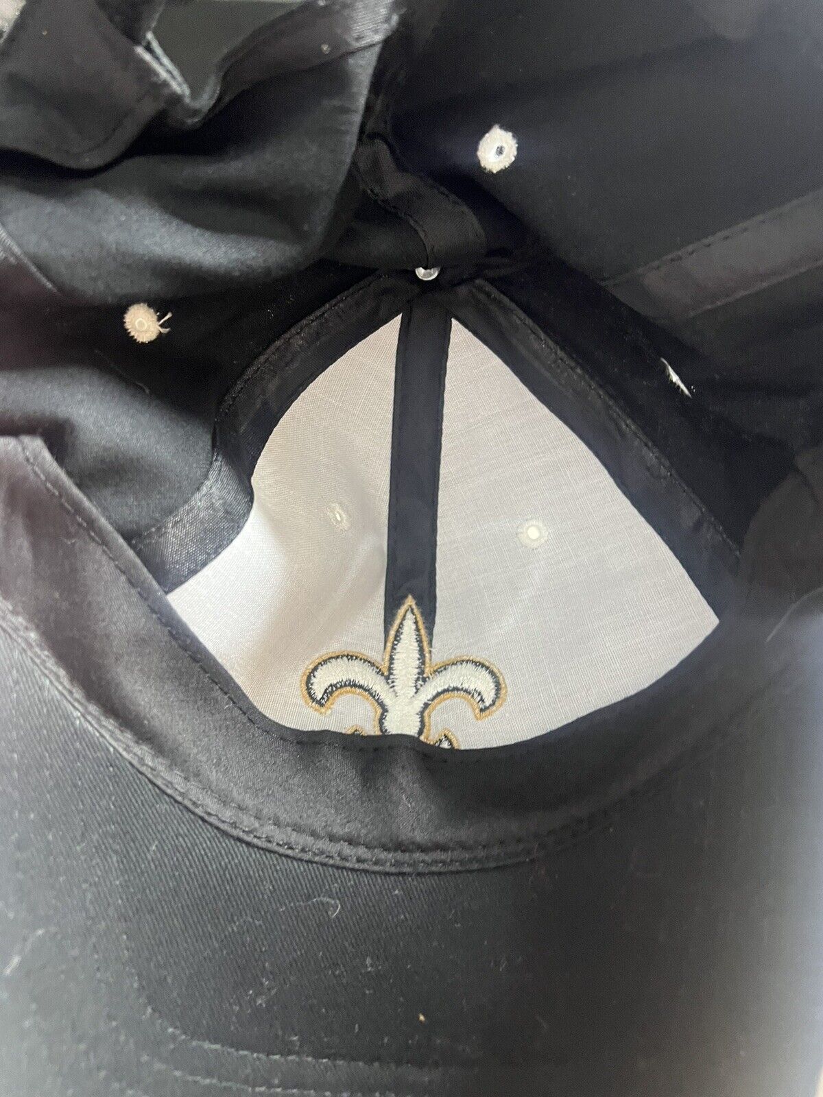 New Orleans Saints Black Adjustable NFL Hat On Field Strapback Cap