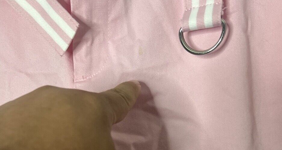 Chaps Jean Shorts Size 4 Bermuda Belted Pink Mid Rise