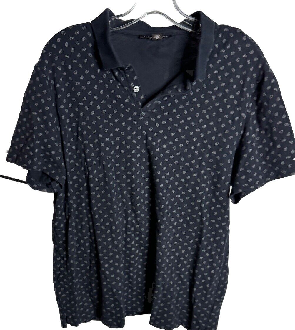 Michael Kors Polo Shirt Men's Large Short Sleeve