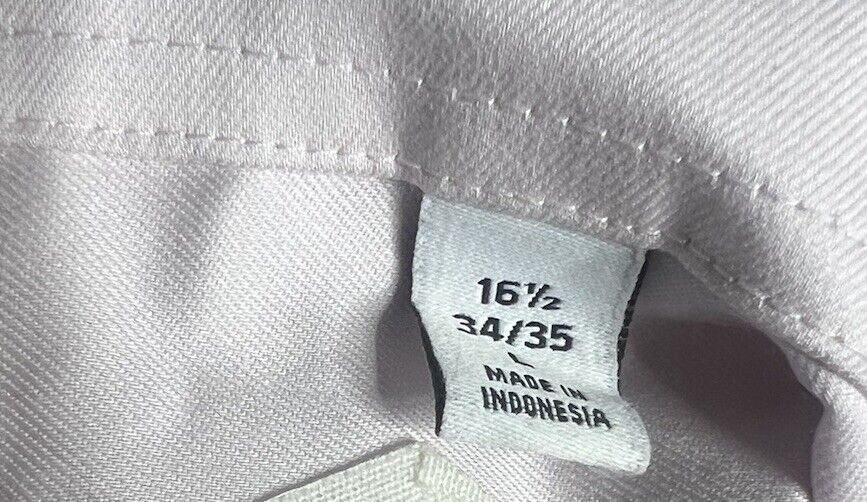 Calvin Klein Mens Button Down Shirt Wrinkle Free Stretch Regular Fit 16.5 34/35