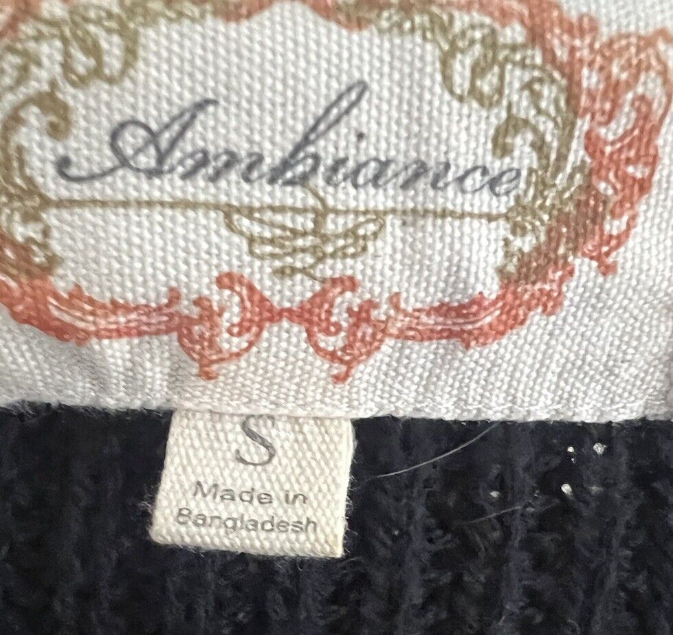 Ambiance Womens Long Sleeve Sweater Size S