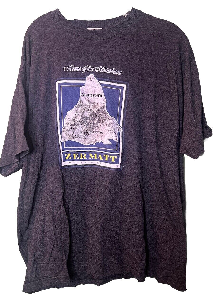Matterhorn Zermatt Switzerland T-Shirt Size XL