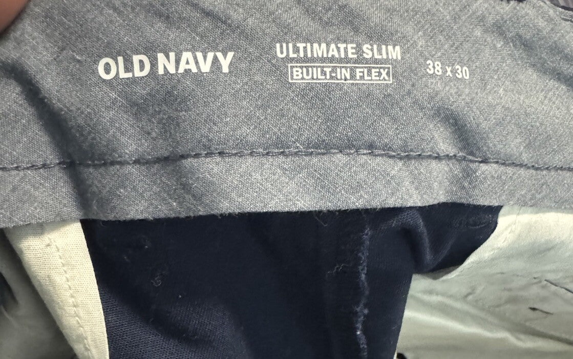 Old Navy Mens Pants 38x30* Slim Straight Built In Flex