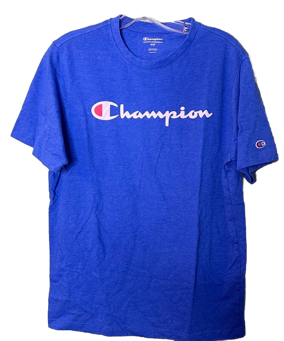 Champion T-Shirt Men's Tee Classic Fit Script Logo Medium