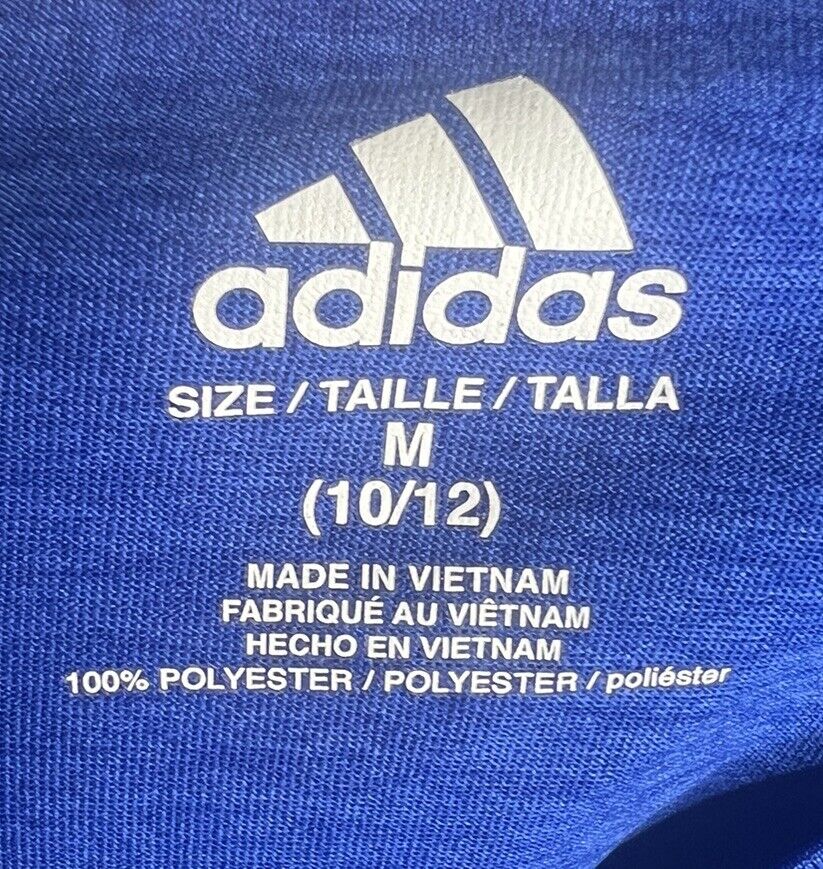 Adidas T-Shirt Boys Size Medium 10/12 Logo Crew Neck Short Sleeve