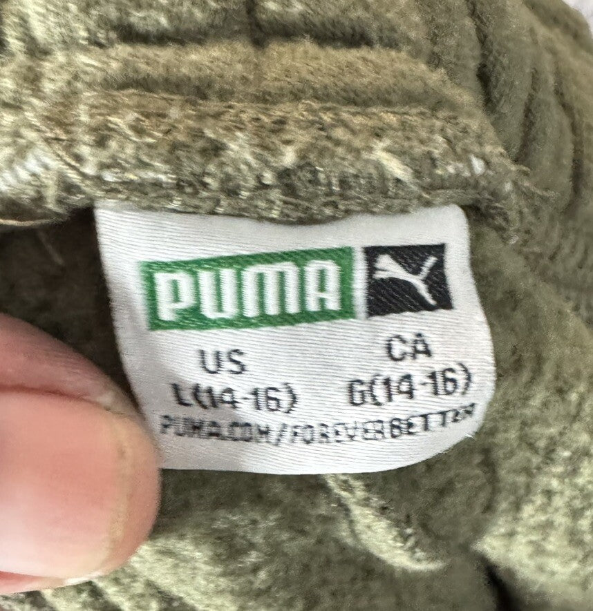 Puma Kids Sweatpants Boys Size Unisex Kids L 14/16 Joggers w/ Pockets