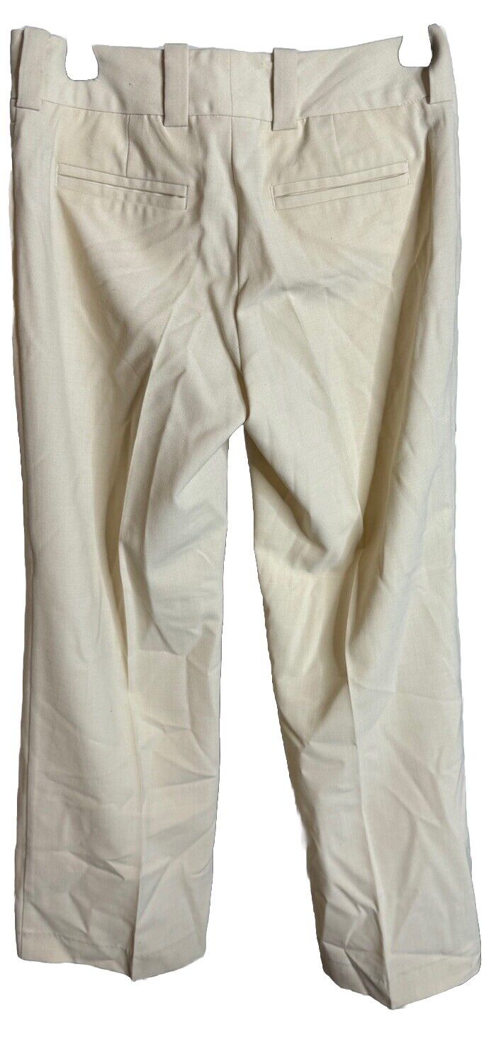 Correspondent womens wide leg dress pants 0 stretch striped mid rise