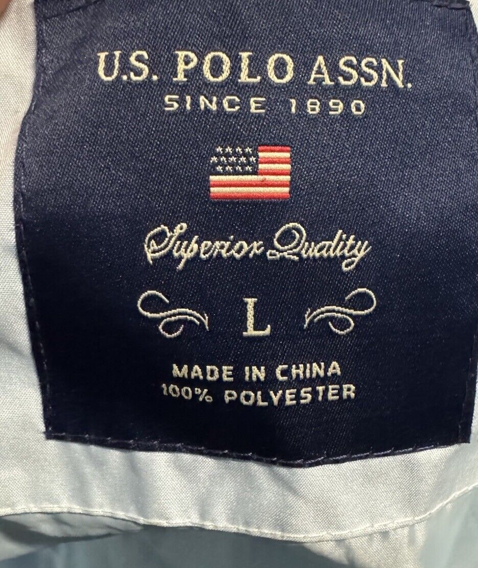 U.S. Polo Assn. Jacket Big Pony Mens Large Full Zip Jacket USPA