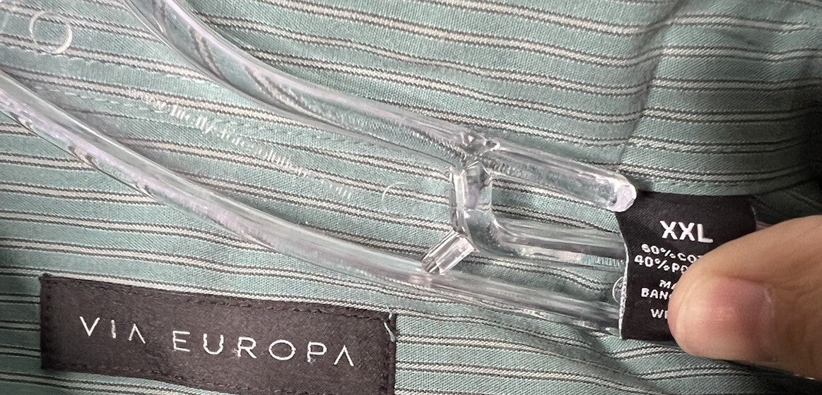 Via Europa Short Sleeve Button Down 2XL