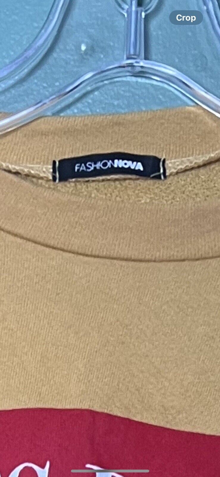 Fashion Nova 90s Baby Cropped Long Sleeve Tee Size Small