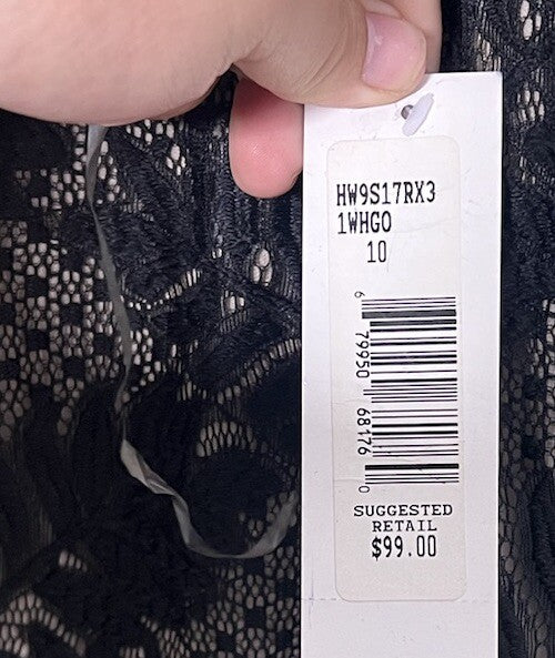 Sharagano Lace Tank Dress Size 10 Sleeve