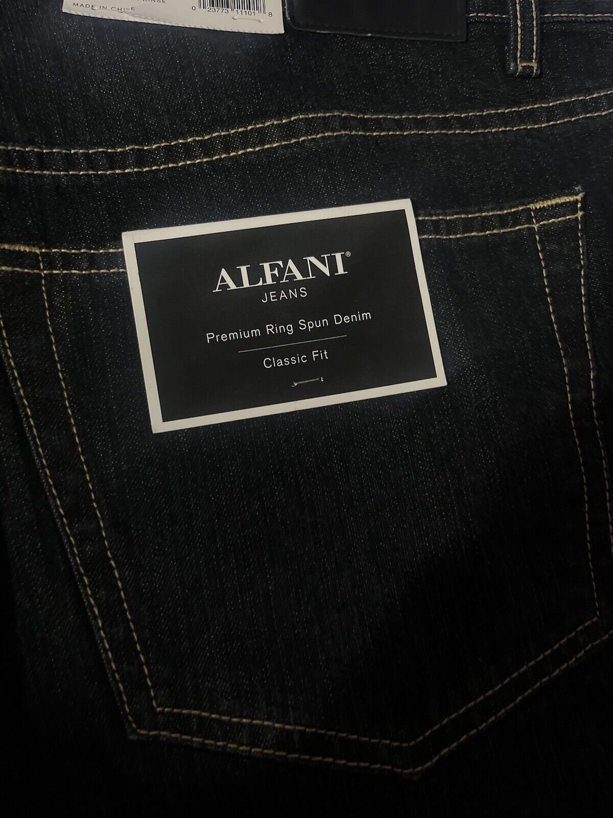 Afani Men’s Jeans, Size 42x32, Regular Fit, Black Denim Jeans, High Quality,rare