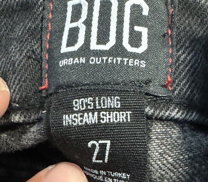 BDG Urban Outfitters Hem Denim Shorts Size 27