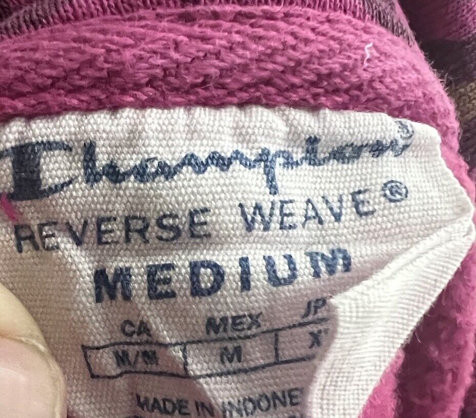 champion reverse weave hoodie medium sweatshirt