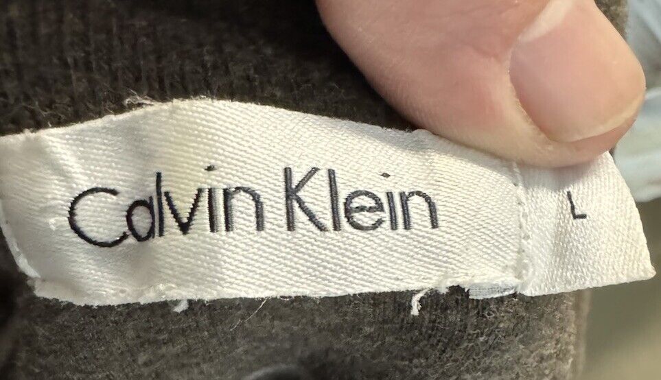 Calvin Klein Long Sleeve 1/4 Zip Pullover size large