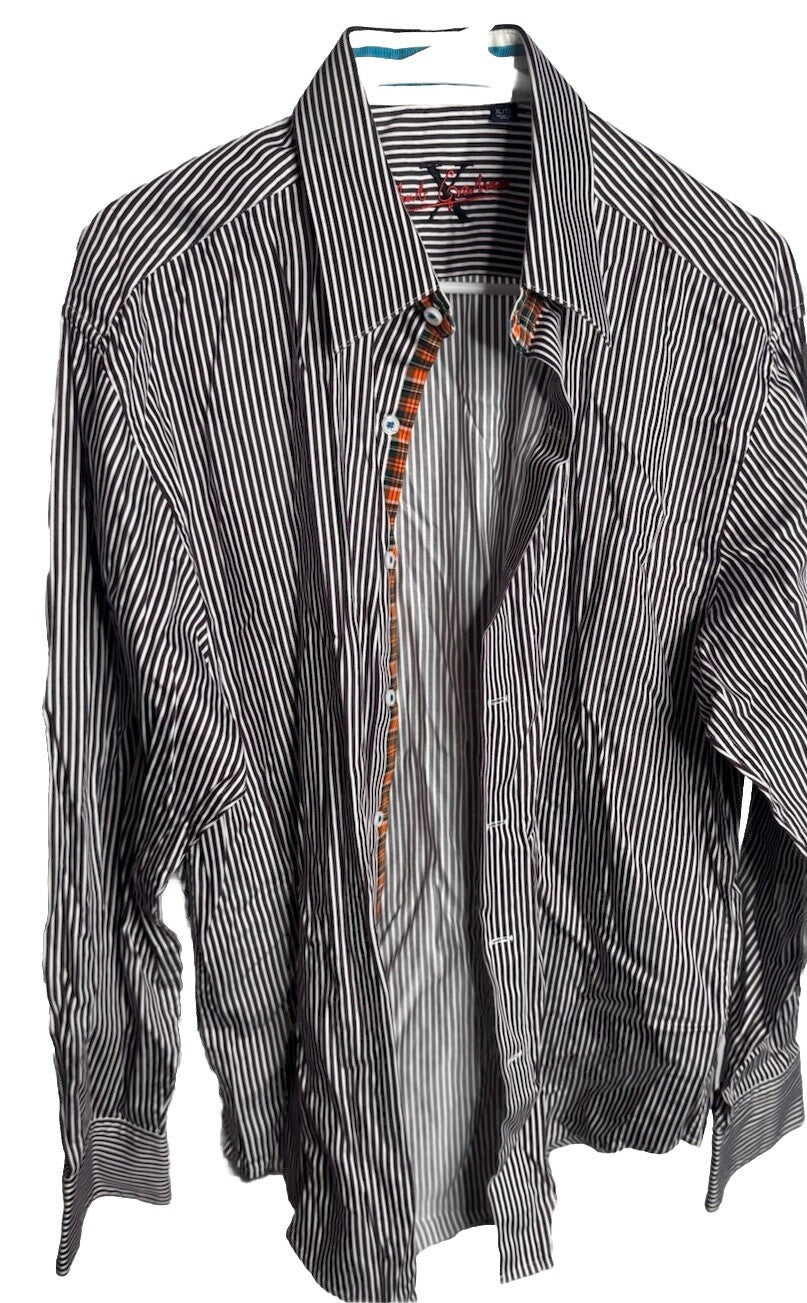 Robert Graham Long Sleeve Shirt Men's Button Down XL