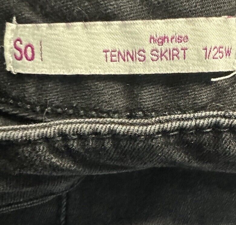 SO Womens 1/25W Pleated High Rise Tennis Skirt Mini Skirt