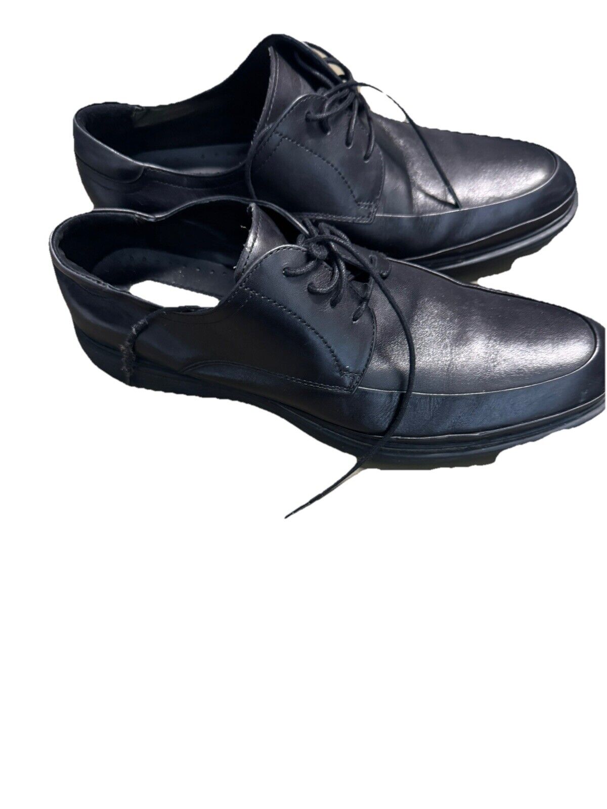 Kenneth Cole Leather Dress Shoes With Silver Technology Size 10M