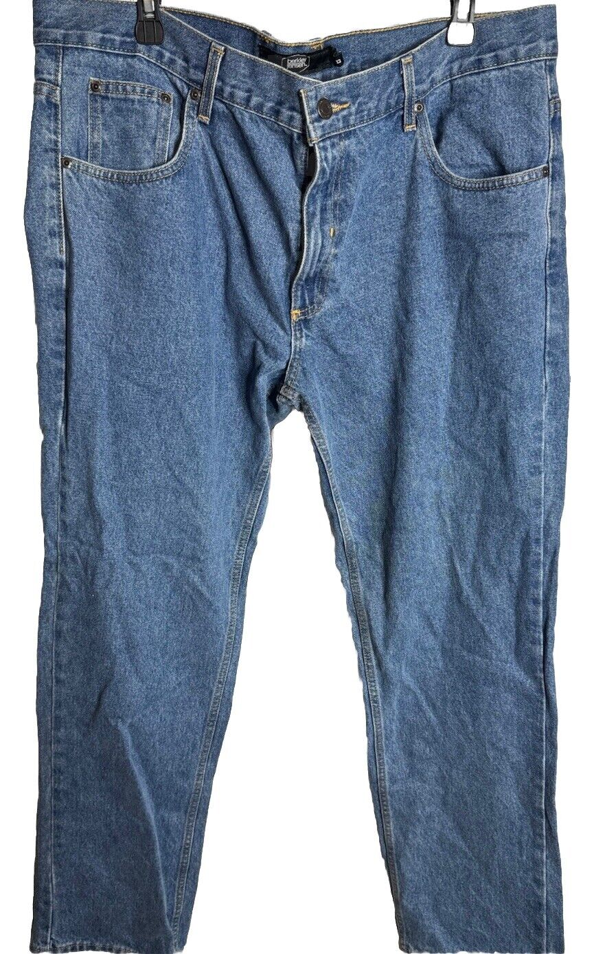 Berkley Jensen Jeans Mens 38X32 Blue Denim Cotton Straight