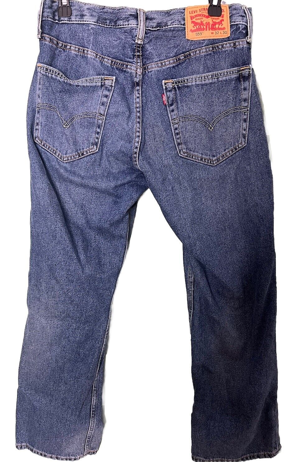 Levis 559 Jeans Mens 32x30 Blue Straight Denim Workwear Medium Wash