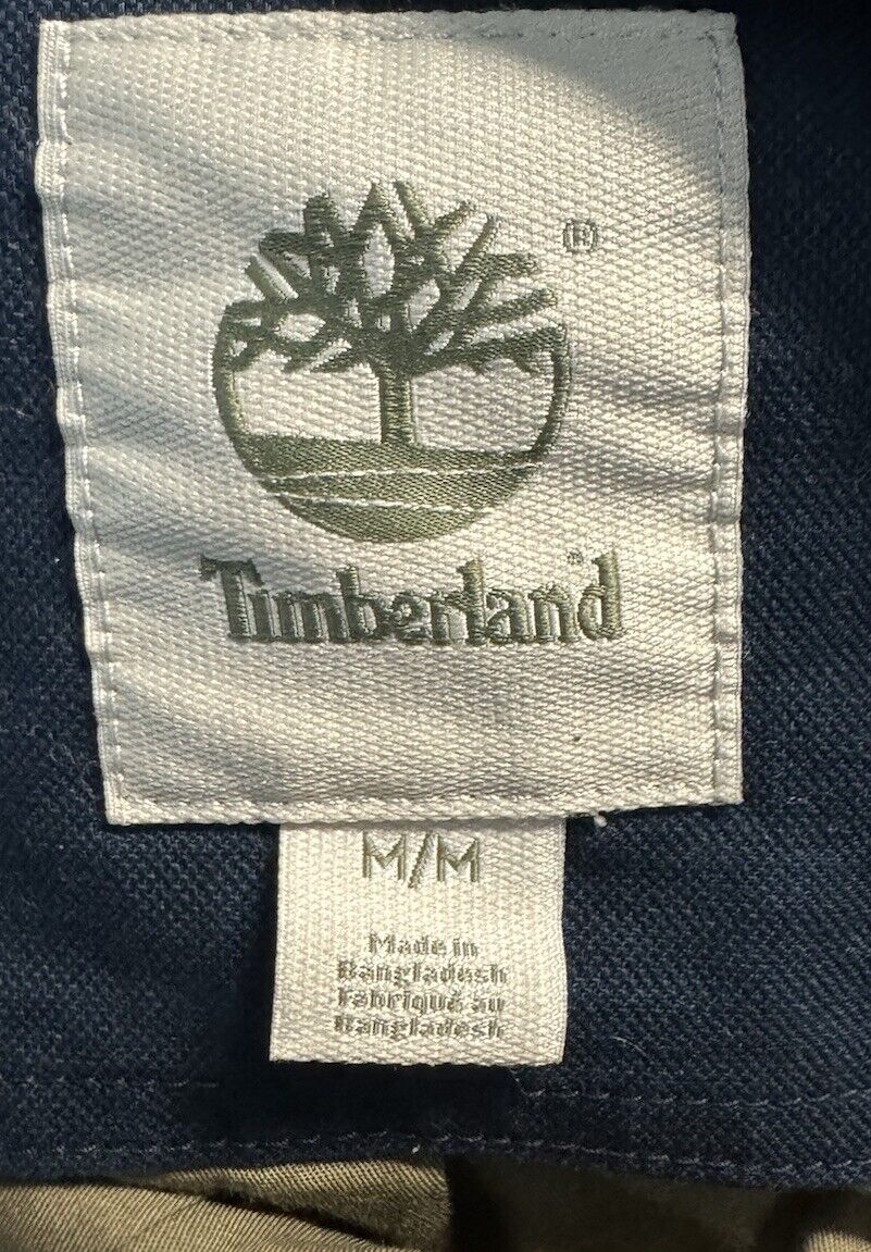 Timberland Mens Jacket Full Zip Long Sleeve Waterproof Size M Cotton